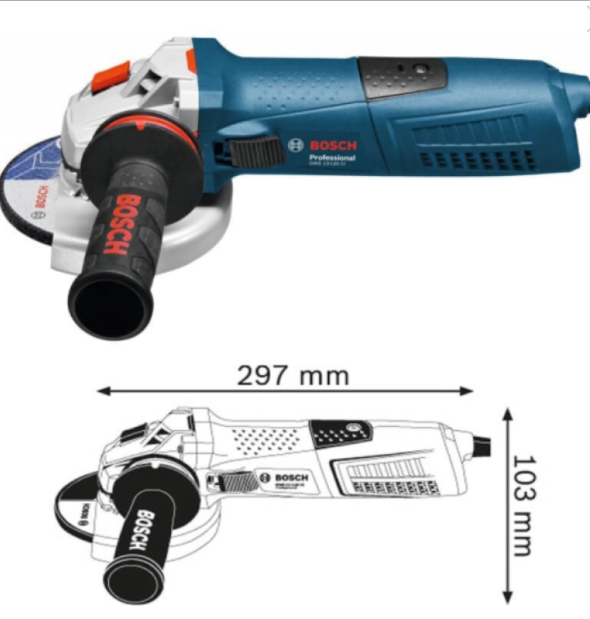 Máy mài góc Bosch GWS 13-125 CI 125mm 1300W (6017900)