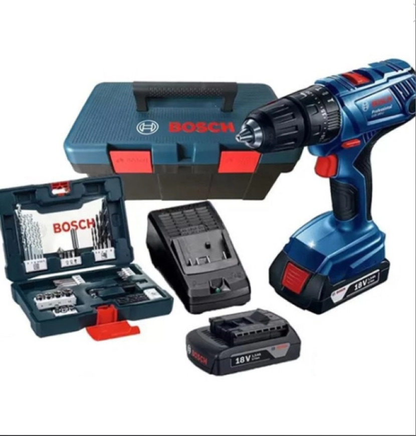 Máy khoan vặn vít dùng pin Bosch GSB 180-LI 18V kèm set 41 chi tiết (06019F83K2)