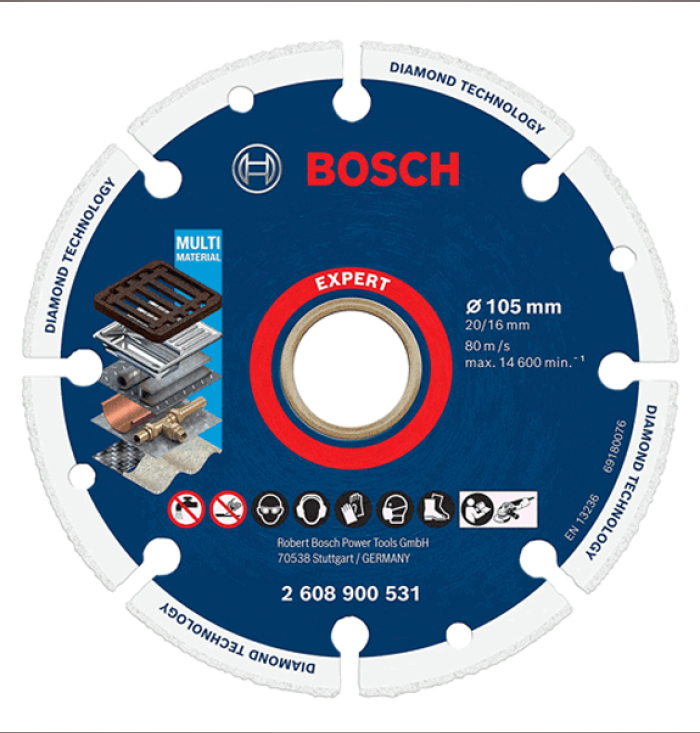 Đá cắt sắt kim cương 105mm Bosch 2608900531