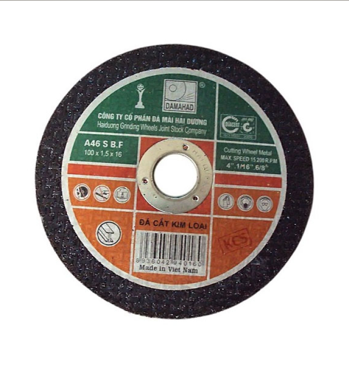 Đá cắt kim loại Hải Dương 100 mm (hộp 50 viên)