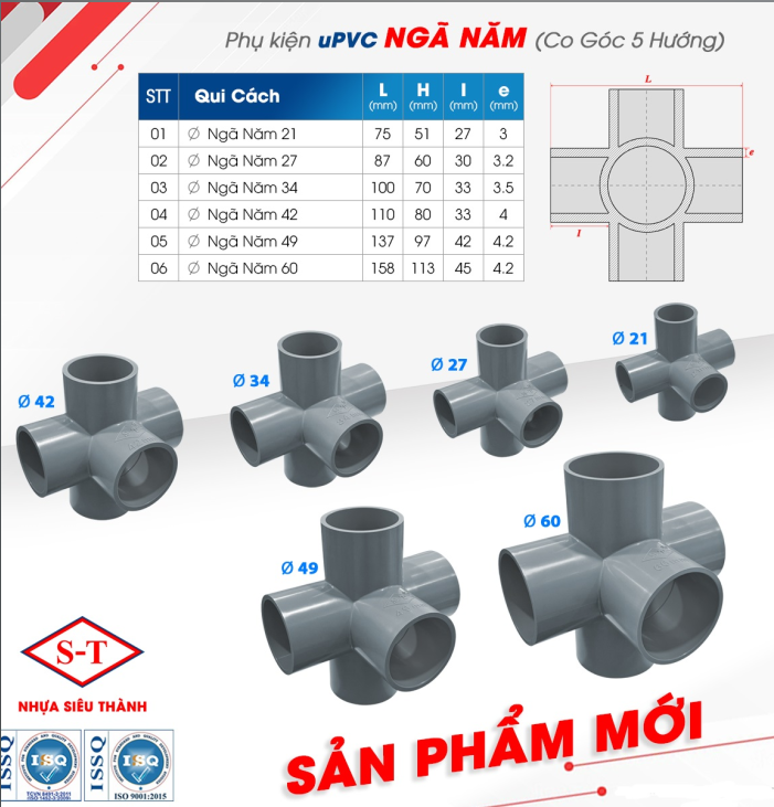 Ngã Năm nhựa ST